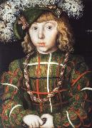 CRANACH, Lucas the Elder Portrait of Johann Friedrich the Magnanimous at the Age of Six Spain oil painting artist